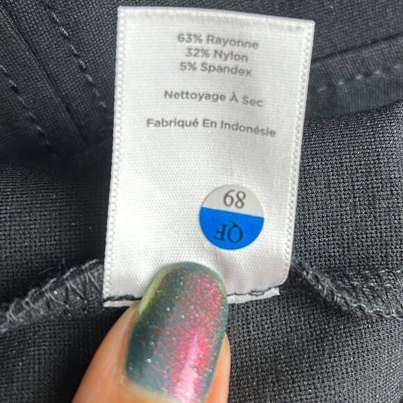 Talbots Black Sleeveless Sheath Dress Pleated Waist Classic LBD Minimalist sz 16 - Picture 12 of 12